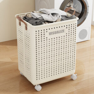 Laundry Basket Keranjang Serbaguna Tempat Baju Kotor Dengan Roda Keranjang Baju Lipat