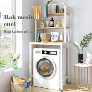 Rak Mesin Cuci Kamar Mandi Rak Laundry Rak Mesin Cuci Rak Penyimpanan Serbaguna